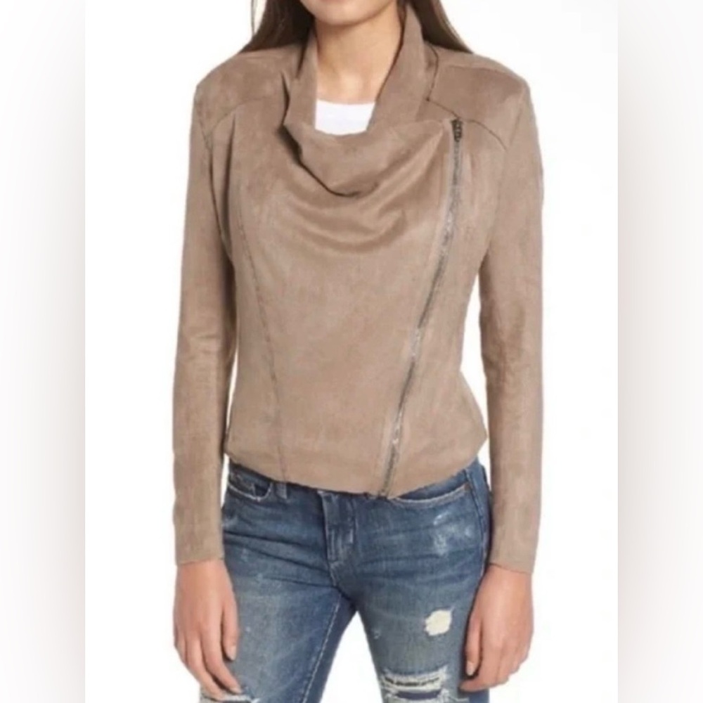 Blank NYC Women's Taupe Faux Suede Jacket - Picture 2 of 8